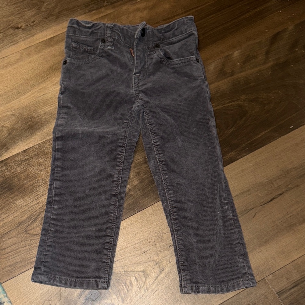 Volcom Kids Dark Gray Corduroy Pants